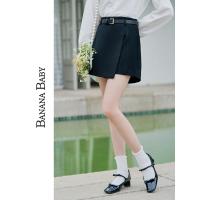 ราคา BANANA BABY 2023 ซีซั่นฤดูใบไม้ผลินี้ กางเกง culottes สีดำแบบเรียบง่าย สวมใส่ง่ายสำหรับผู้หญิงทุกวัน (52202307809)