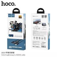 ราคา (สายเเปลงสัญญาณเข้า TV) Hoco UA14 Cable Lightning To HDMI สายต่อ iPhone,iPad เข้า TV ของแท้100% (9305104506)
