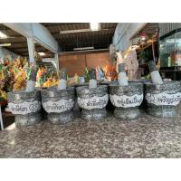 ราคา ครกหินแกรนิตแท้100% หินอ่างศิลา พร้อมสาก มีลายล้างน้ำลายไม่หลุด ขนาด6นิ้ว ราคา348บาท (6922952810)