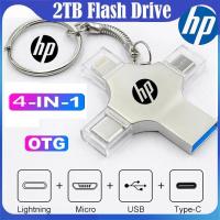 ราคา แฟลชไดรฟ์ OTG USB3.0 2TB 4 in1 64GB Type-C USB 128GB 256GB สําหรับ iPh one Android PC 512G 1TB (24070864140)