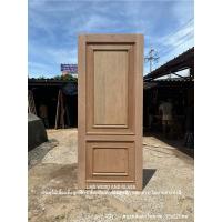 ราคา ประตูไม้ ไม้เนื้อแข็ง/ไม้สัก ลูกฟัก 2 ชั้นเสริมคิ้วรอบลูกฟัก (บน-ล่าง) (21083329487)