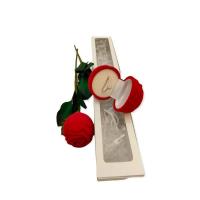 ราคา กล่องใส่แหวน กล่องกำมะหยี่รูปดอกกุหลาบ ฟรีกล่องขาว (13676766628)