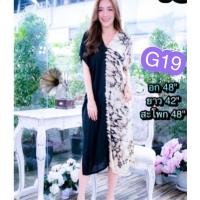 ราคา พร้อมส่งที่ไทย เสื้อมัดย้อม มาใหม่ ลายสวย เดรส ไซส์ใหญ่ (3458244745)