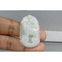 ราคา C190 จี้หยกเขียวแท้ ใส่เพื่อสิริมงคล หยกสลักรูป หมูกับดอกไม้ เสริมปีกุล Type A Jade สามารถออกใบรับรองได้ (52601970941)