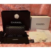 ราคา Chanel Boy So Black 10นิ้ว holo24 อุปกรณ์ครบ สภาพใช้งานโดยรวมยังสวย หายากนะรุ่นนี้ (7550475786)