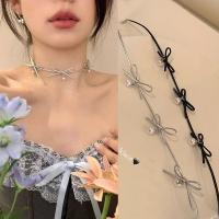 ราคา [Mimmuffin] สร้อยคอโชกเกอร์ choker metallic สไตล์สาวเวียดนาม โช๊กเกอร์โบว์ (29456610684)