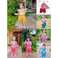 ราคา Di // ke // ชุดไทยเด็กประยุกต์แม่พลอย ชุดไทยวันแม่ (23210841763)