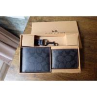 ราคา พร้อมส่ง BOXED 3-IN-1 WALLET GIFT SET IN SIGNATURE CANVAS (#COACH #F41346) (5818398566)