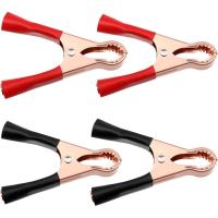 ราคา 4 Pcs Insulated Alligator Clips, 50A Heavy Duty Alligator Clamps Black Red Boot Metal Spring Loaded Truck Car Battery Electric Test Clips for Car Automotive Vehicle Boat (54354035924)