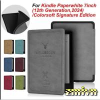 ราคา Kindle Paperwhite 6 เคสหนังลายกวาง 12th สําหรับ Reader (28887967760)
