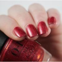 ราคา พร้อมส่ง OPI - I'm really an Actress ยาทาเล็บ สีแดง มีประกายชิมเมอร์เล็กๆใหญ่ๆ มีมิติ จาก Hollywood collection แท้ % (20043635718)