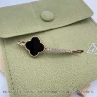 ราคา กิ๊บหนีบผมรูปใบโคลเวอร์สีดำ ก้านทองโรสโกลด์ ประดับเพชรแบบยาว พร้อมส่งในไทย ราคาไม่แพง (48103996372)