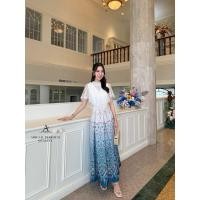 ราคา Abigail Detail >> Set เทศกาลนี้คอลผ้าไทยต้องเข้า‼️‼️ เสื้อลูกไม้แขนสั้นแต่งระบายบ่า มาพร้อมผ้าถุงสำเร็จลายผ้าไทยจับ (24591453220)