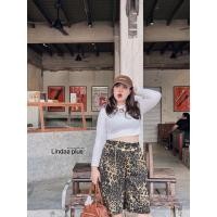 ราคา กางเกง5ส่วนลายเสือ ผ้าเวฟปอยกึ่งยีนส์พิมพ์ลาย ทรงเท่ห์สุดๆ กำลังHot plussize สาวอวบ (28528521796)