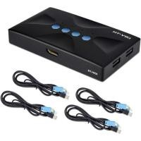 ราคา MT-VIKI 4k HDMI 4 port usb2.0 hdmi kvm switch with kvm cable มีให้เลือก 2 รุ่น ส่งจากไทย (15086047164)