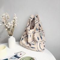 ราคา กระเป๋าผ้าลูกฟูก Smiley สีเบจ (19168058866)