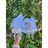 ราคา มงกุฎขนนกสีขาว พร้อมส่ง (24106325713)