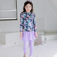 ราคา (โปรลด ) ชุดว่ายน้ำเด็ก M - 4XL แขนยาวกันยูวี พร้อมกางเกงขายาว(3-11ขวบ) (5405188457)