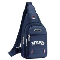 ราคา NYPD Police Style Chest Sling Bag Men Waterproof Canvas Fanny Pack Crossbody Bag Lightweight Multi-Pocket Adjustable Strap for Urban Street ลุคอินเทรนด์ (45503948290)