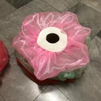 ราคา โดนัทรัดผม ผ้าแก้ว อันใหญ่มาก (6734299011)