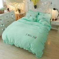 ราคา ผ้าปู7ฟุต+ผ้านวม8ฟุต รัดมุมขอบหนา 12 นิ้ว ผ้าคอตตอนนุ่ม ยืดหยุ่น ใส้แน่น (3541160626)