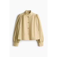 ราคา H&M(เอชแอนด์เอ็ม) แจ็กเก็ตผ้าทวิลแขนพองทรงทันสมัย Women Puff-sleeved twill jacket 1319269_2 (44028359269)