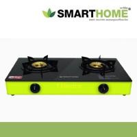 ราคา SMARTHOME เตาแก๊สหน้ากระจกหัวคู่ เตาแก๊สหน้ากระจกสองหัวแบบกระจกนิรภัย รุ่น SM-BGA2H-1 (5383792524)