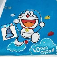 ราคา หุ้มเบาะรถยนต์ เซ็ตชุดหุ้มเบาะ โดเรม่อน Doraemon SKY สินค้าลิขสิทธิ์แท้ แบบผ้า [ สีฟ้า-ดำ ] หุ้มเบาะ หุ้มเบลท์ (28654832247)