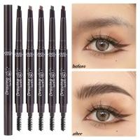 ราคา [EDUTE Alice] Double Stereo Eyebrow Pen - Waterproof Non-decolorizing Eyebrow Tattoo Pencil - Long Lasting Black Brown Eyebrow Powder - Eye Brow Tint Pencil / Eye Make up Cosmetic (27261003317)