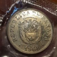 ราคา เหรียญขัดเงาปานามา 5 cent ปี 1968 ผลิตแค่ 23,000 เหรียญ (22047625416)
