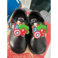 ราคา (รองเท้ามือ2 )Bata บาจา รองเท้านักเรียนเด็กชาย AntiBac ลดกลิ่นอับ ลาย MARVEL แบบแปะปรับขนาดได้ School Shoes สีดำ (25550761981)