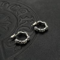 ราคา Chrome Hearts Trendy Pure Silver Needle Cross Flower Hoop Earrings Exaggerated Stud Earrings Thai Silver Vintage Earrings Niche High-End Feel (28592950009)
