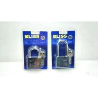 ราคา BLISS แม่กุญแจล็อค แบบสั้น/ยาว 50mm. พร้อมลูกกุญแจ 3 ดอก (7986493279)