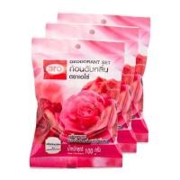 ราคา Aro เอโร่ ก้อนดับกลิ่น กลิ่นกุหลาบ [ 100g x3ก้อน ] ดับกลิ่น (22866960225)