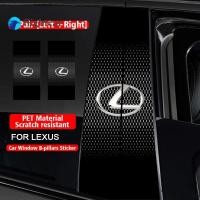 ราคา 2pcs รถเสากลางสติกเกอร์หน้าต่าง B-เสาสติกเกอร์ PET ไวนิลตกแต่ง Trim สําหรับ Lexus rx 570 RX300 LX570 CT200H NX250 RX350 LX470 IS NX ES อุปกรณ์เสริม (26612354244)