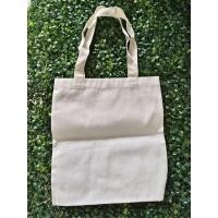 ราคา กระเป๋าผ้าดิบ ขนาด 12" x 13" ทนทาน เย็บประณีต ฝีเข็มสวย กระเป๋าผ้าสีขาว (43765432563)