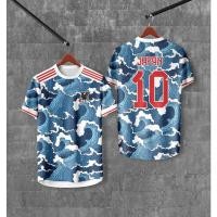 ราคา เสื้อฟุตบอลญี่ปุ่น เสื้อฟุตบอล japan พิมพ์ลายทั้งตัว JP-012 (24311866610)