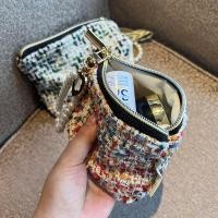 ราคา ทอซับกระเป๋าอินกระเป๋าเครื่องสําอางขนาดเล็กสไตล์ชาแนลป้าผ้าขนหนูถุงเก็บกระเป๋าใส่เหรียญกระเป๋าแต่งหน้าแบบพกพา * ใช่#1 (40878016541)