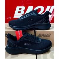 ราคา รองเท้าผ้าใบบาโอจิ สีดำล้วน ผู้ชาย Baoji รุ่นBJW 657 สีดำล้วน นุ่มเบาสบายเท้า (26988828888)