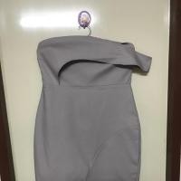 ราคา ชุดเดรสออกงาน สีเทา ไซต์L (1464281364)