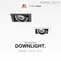 ราคา SL LIGHTING โคมฝังฝ้า Downlight โคมไฟดาวน์ไลท์ฝังฝ้า ขั้วE27 รุ่น SL-6-671 (44402275090)