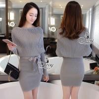 ราคา Sevy Off Shoulder Knit Wear Long Sleeve Mini Dress (80098180)