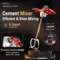ราคา Pengadun Konkrit Handheld Electric Cement Paint Mixer Concrete Mortar Blender Electric Paint Mixer Cement Mixer 2800W (56003364625)
