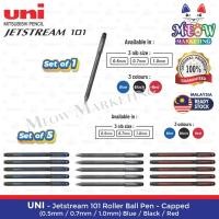 ราคา Uni Jetstream 101 Roller Ball Pen - Capped (0.5mm / 0.7mm / 1.0mm) น้ําเงิน / ดํา / แดง - ชุด 1 ชิ้น / ชุด 5 ชิ้น (40121750956)