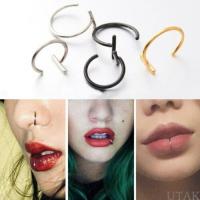 ราคา UTAKE 5 ชิ้นปลอมเจาะชุดหู Lip แหวนจมูกปลอมไดอะแฟรมคลิป Perforated Lip Hoop Body เครื่องประดับ (41076984152)