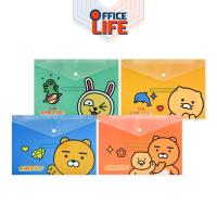 ราคา Kakao Friends แฟ้มกระดุมพลาสติก ขนาด A4 ลิขสิทธิ์แท้ ผลิตจากพลาสติก คุณภาพดี ทนทาน (คละสี / ชิ้น) (27420242543)
