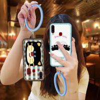 ราคา ป้องกันสีทึบเคสโทรศัพท์สําหรับ Samsung Galaxy A20S สร้อยข้อมือสร้างสรรค์เยาวชนนุ่มกรณี Anti-knock บุคลิกภาพตลกน่ารักการ์ตูนแหวนกันน้ํา Dirt-proof ฝาหลัง (48254409144)