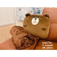 ราคา ตุ๊กตาหมอนผ้าห่ม หมีบราวน์ brown สอดมือได้ (5758311297)