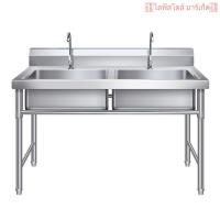 ราคา ซิงค์สแตนเลสเชิงพาณิชย์ ช่องเดี่ยว สองช่อง และสามช่องพร้อมแพลตฟอร์ม อ่างล้างผักในครัว ซักผ้า ซิงค์ล้างจาน ซิงค์ในครัวเรื (29987930628)