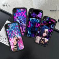 ราคา RK54 League of Legends Jinx Hp Plating Casing สําหรับ iPhone XS 8 7 6 X XR Max Plus Soft Silicone Shell Soft Case Casing (44226360746)
